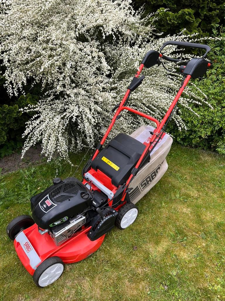 Sabo 47-Vario E, Tuin en Terras, Grasmaaiers, Ophalen, Cirkelmaaier, Elektrische starter, Zo goed als nieuw