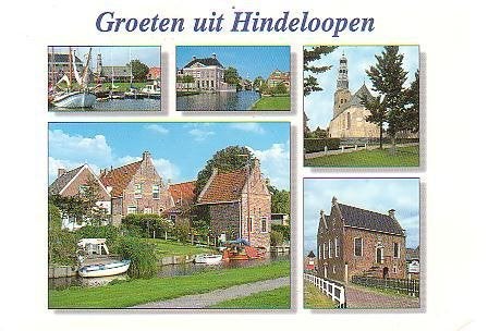 Ansichtkaart 	Hindeloopen	5-luik, Verzenden, 1980 tot heden, Ongelopen, Friesland