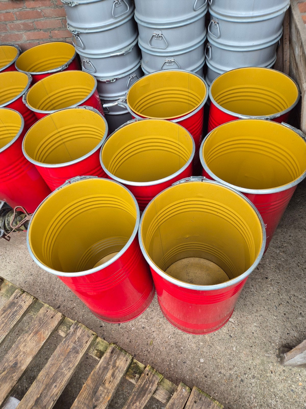 Prullenbak vuilnisbak klemband 60/100  liter, Ophalen, Kunststof