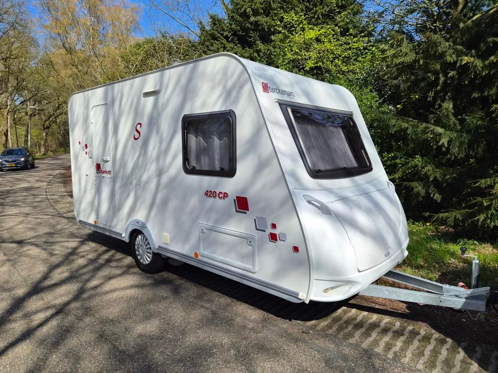 Caravan sterckeman 420cp mover bovag 2026 fietsendrager, Caravans en Kamperen, Caravans, Vast bed, Sterckeman, Treinzit, Particulier