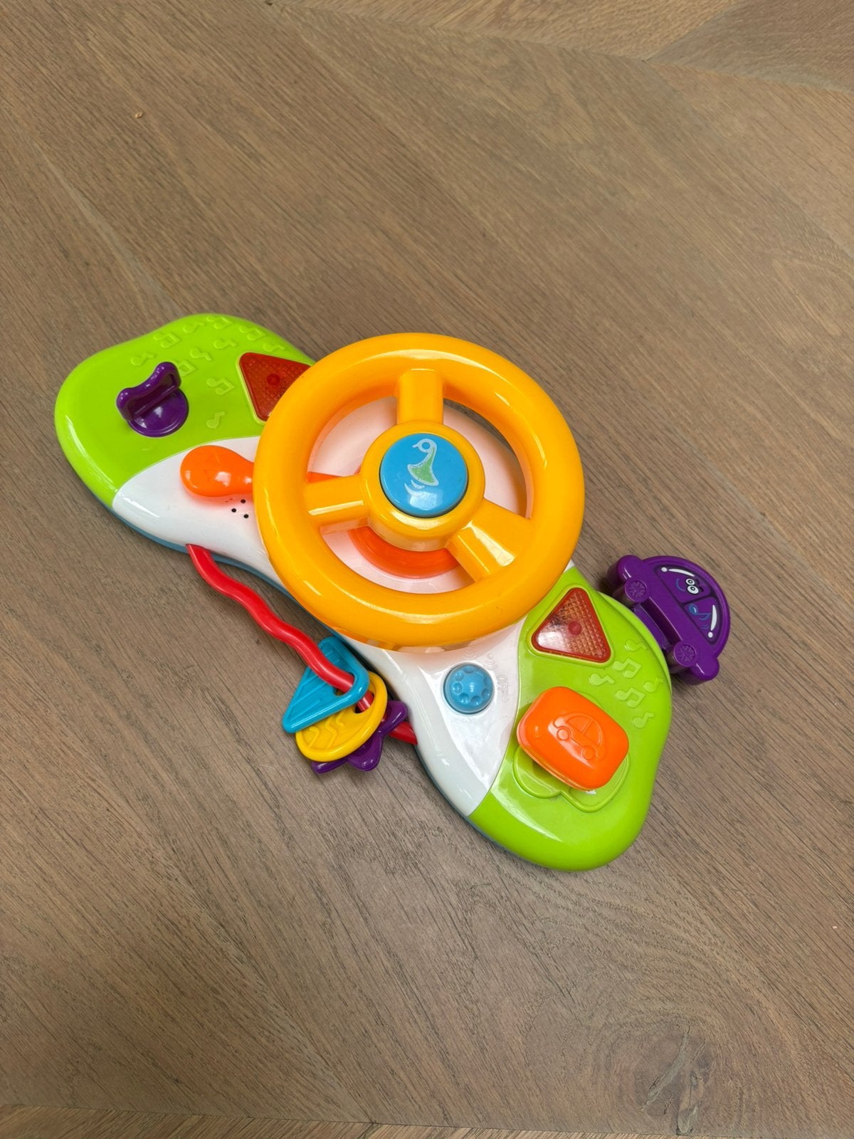 Autostuurtje babyspeelgoed met muziek en geluid, Ophalen of Verzenden, Gebruikt, Auto, Met geluid