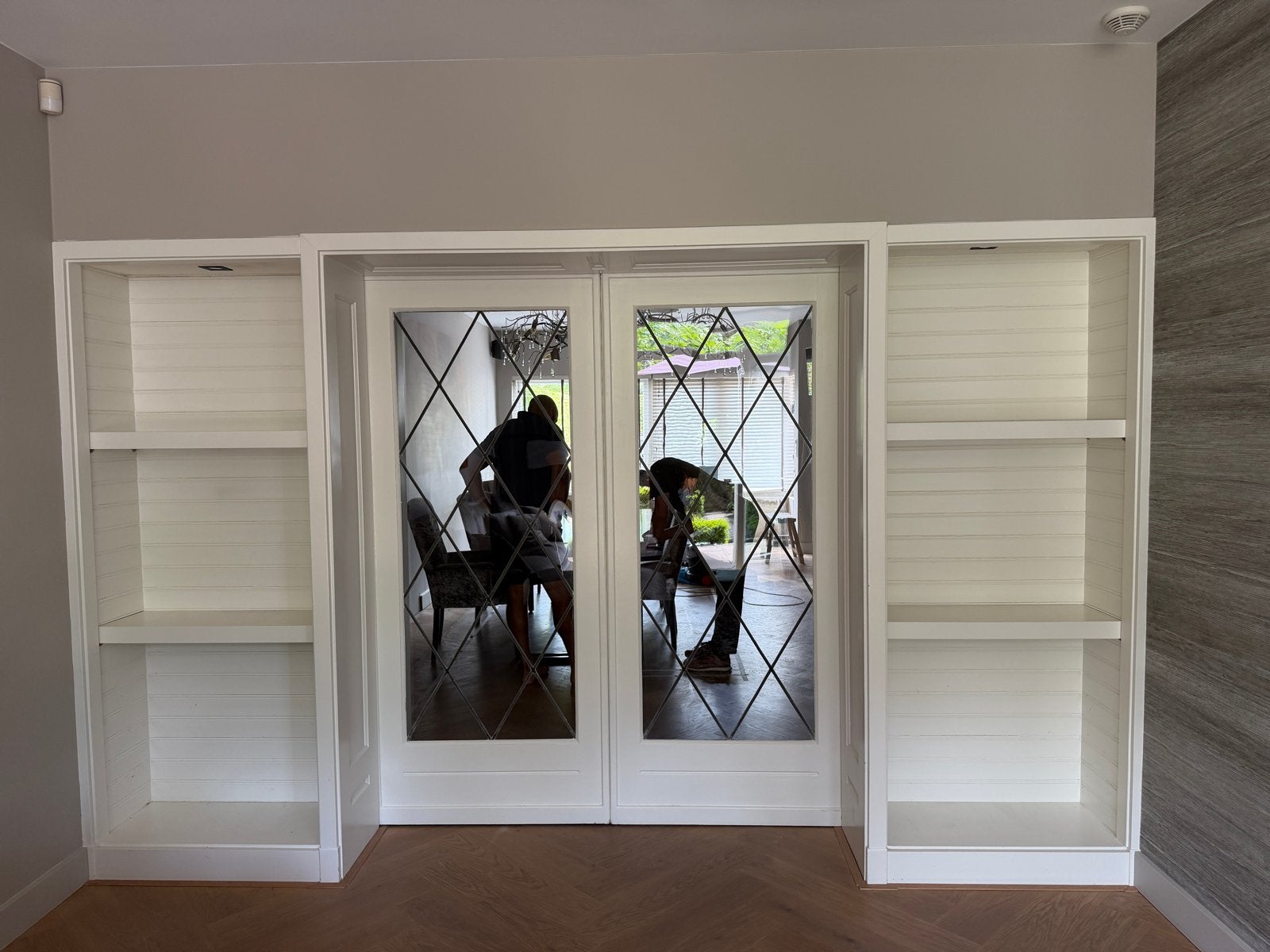 En suite deuren met kasten - compleet systeem, Ophalen, Gebruikt, Glas, 200 cm of meer