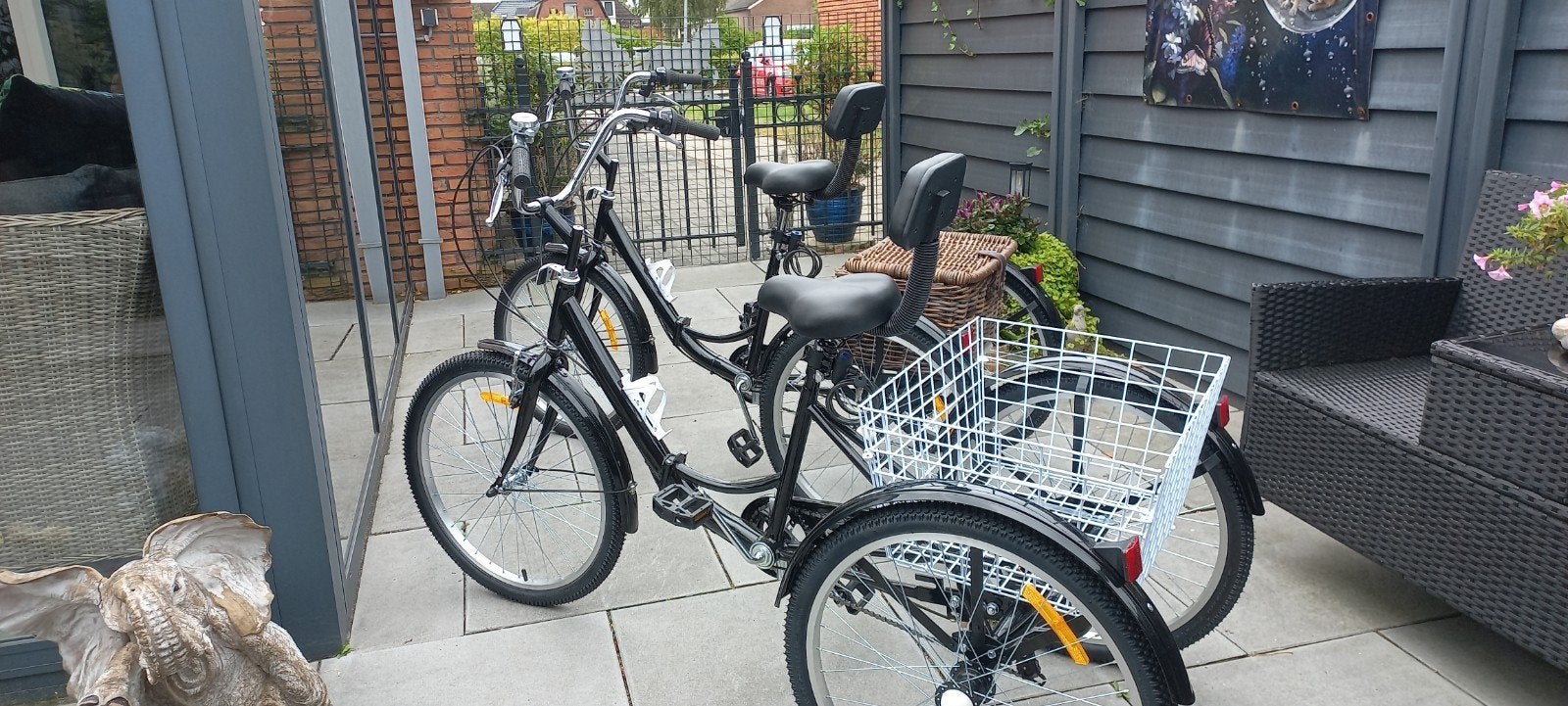 driewielfietsen met zeven versnellingen, Ophalen