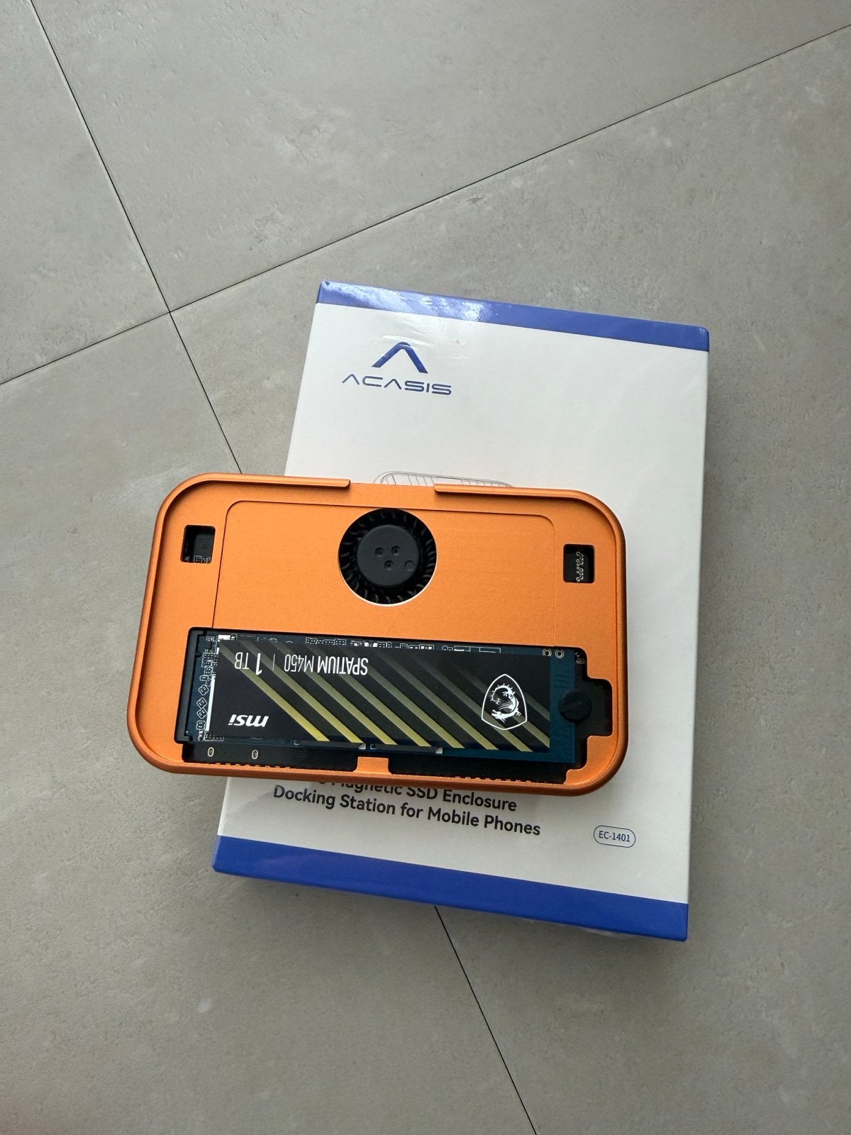 ACASIS USB-C Magnetische SSD Behuizing Docking Station, Server, SSD, Ophalen of Verzenden, Zo goed als nieuw