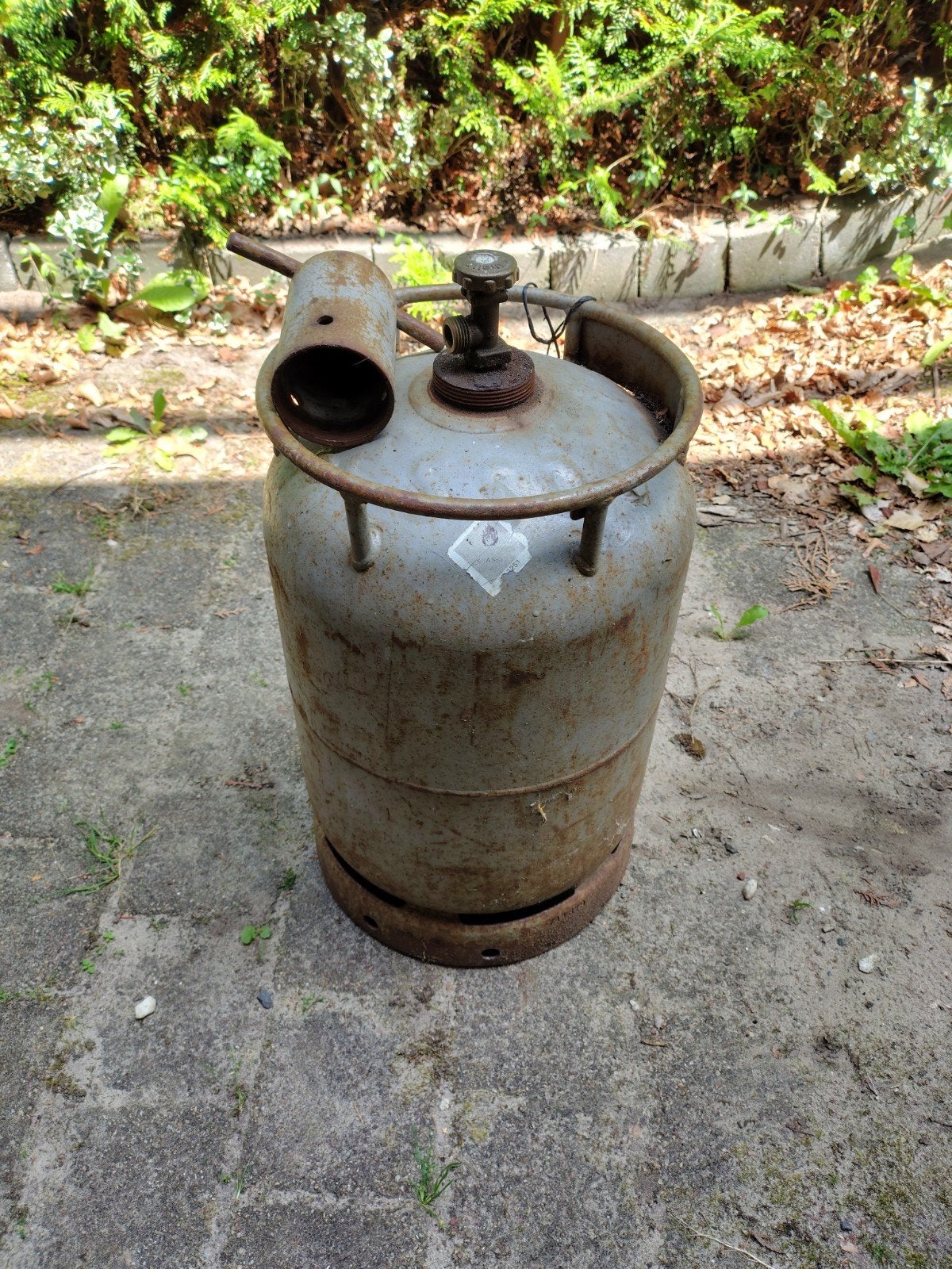 Oude Shell gasfles, Ophalen of Verzenden, Gebruikt