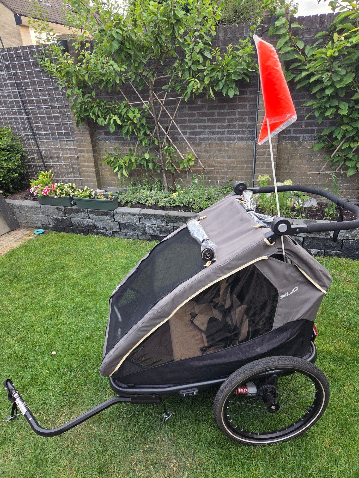 XLC Kinder- fietskar. Zo goed als nieuw, Fietsen en Brommers, Fietsaccessoires | Aanhangers en Karren, Ophalen, 80 kg of meer