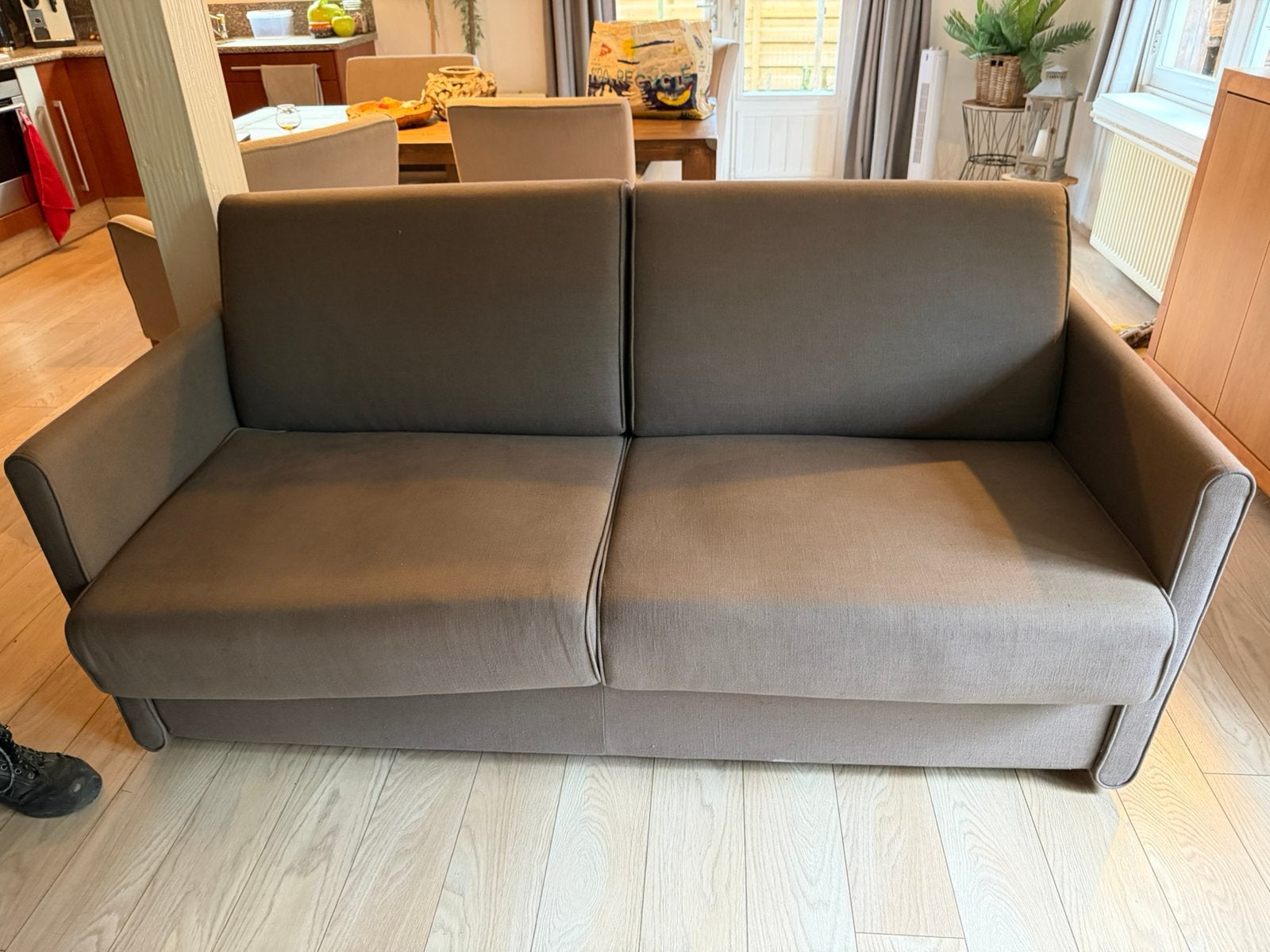 Slaapbank, Huis en Inrichting, Slaapkamer | Slaapbanken, 140 cm, Tweepersoons, Ophalen