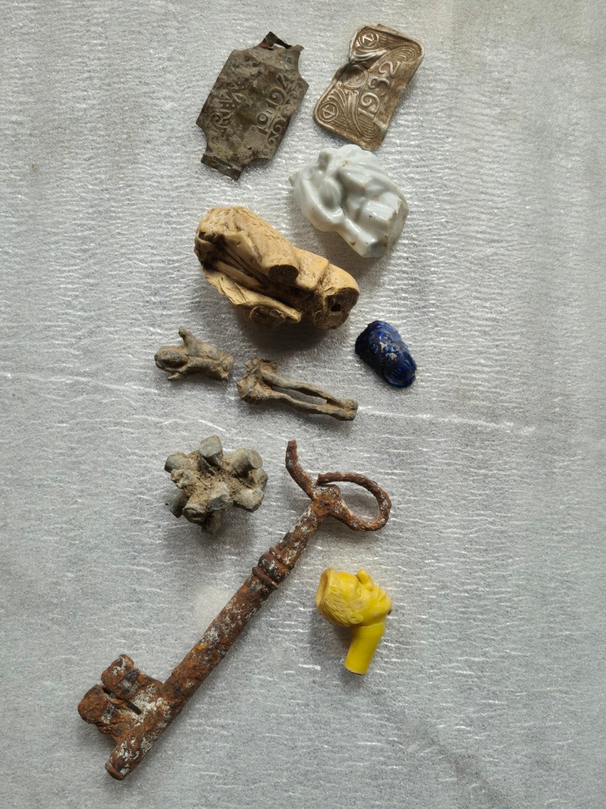 Curiosa Materiaal & Bodemvondsten - Winkelvulling, Ophalen of Verzenden