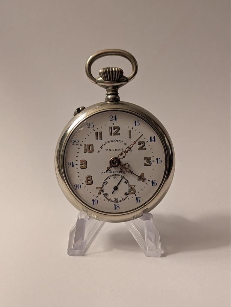 W. Rosskopf & Cie Patent Zakhorloge - ca. 1905 - Mint, Ophalen of Verzenden