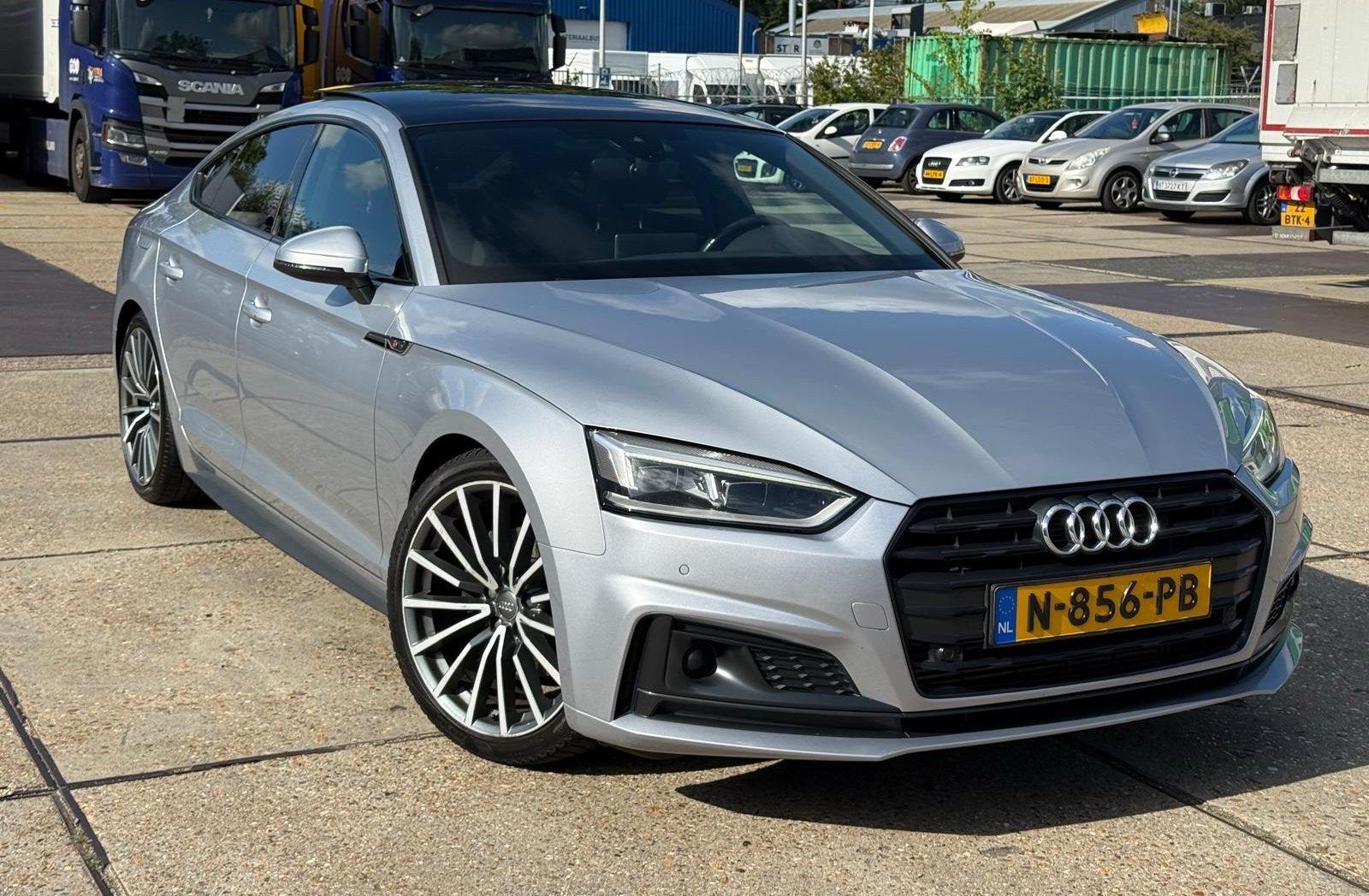 Audi A5 2019 Grijs, Auto's, 1984 cc, Sportstoelen, 75 €/maand, Sedan