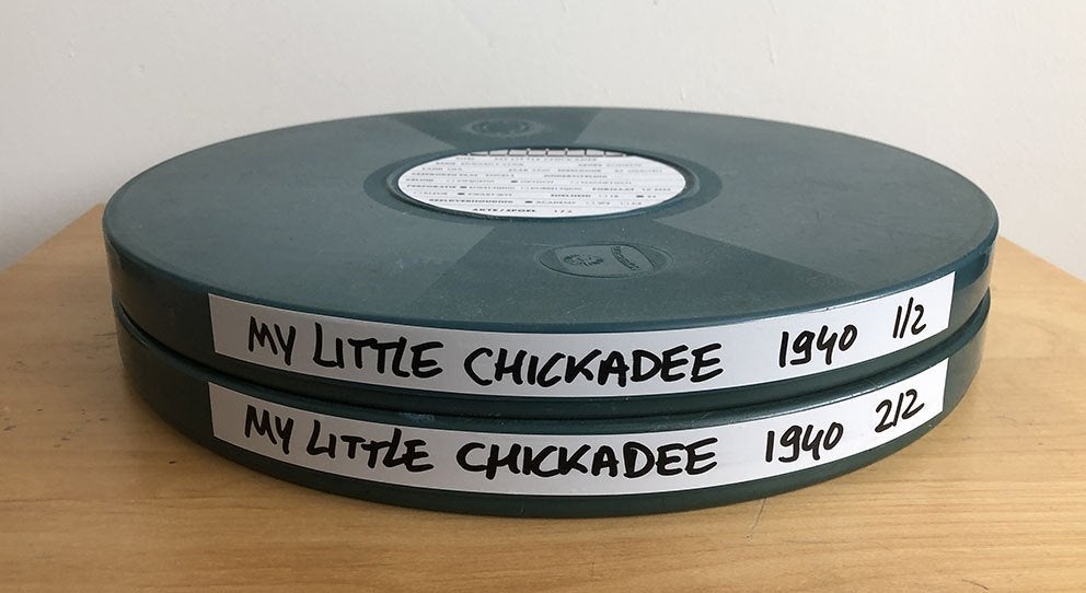 16mm film - My little chickadee (USA, 1940), Audio, Tv en Foto, Filmrollen, Ophalen of Verzenden, 16mm film