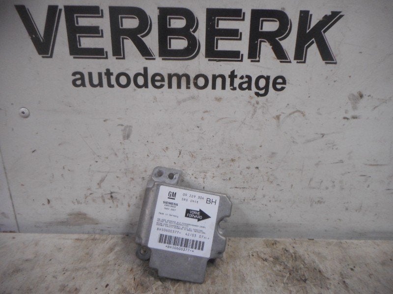 Computer Airbag Opel Astra G (F07) 2001 09229304BH, Gebruikt, Bahnhofsplatz, Rüsselsheim am Main 65423, , Duitsland, Opel, Opel Automobile GmbH