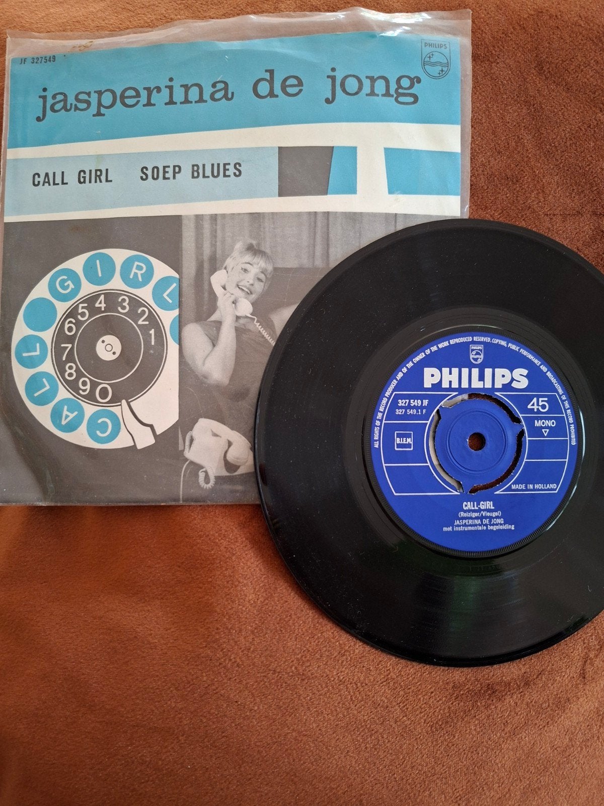 Jasperina de Jong - Call Girl / Soep Blues n, Ophalen, Gebruikt, 7 inch, EP