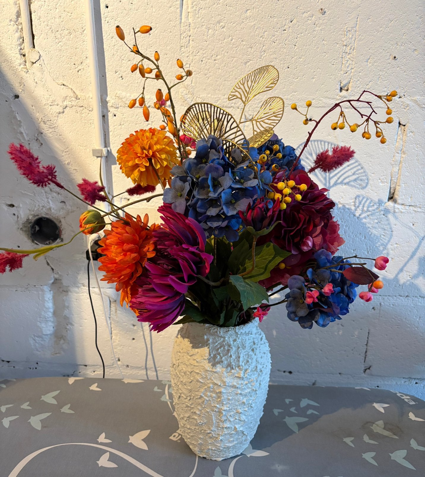 XXL Boeket zijdenbloemen, Huis en Inrichting, Woonaccessoires | Kunstplanten en Kunstbloemen, Ophalen of Verzenden, Zo goed als nieuw