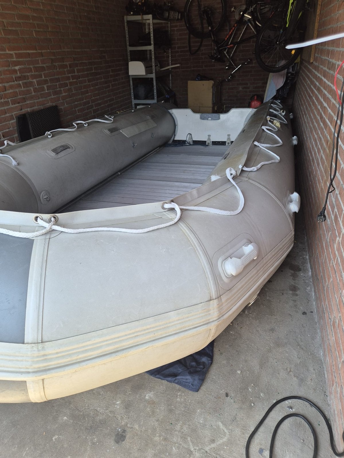 Grote Hypalon Rubberboot 5,50m x 2,30m, Ophalen, Gebruikt