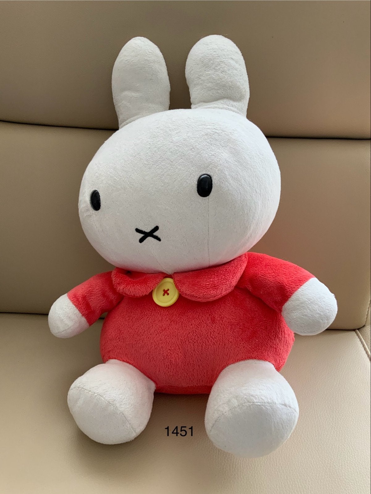 Nijntje knuffel rood - Zo goed als nieuw, Kinderen en Baby's, Speelgoed | Knuffels en Pluche, Gebruikt, Overige merken, Konijn