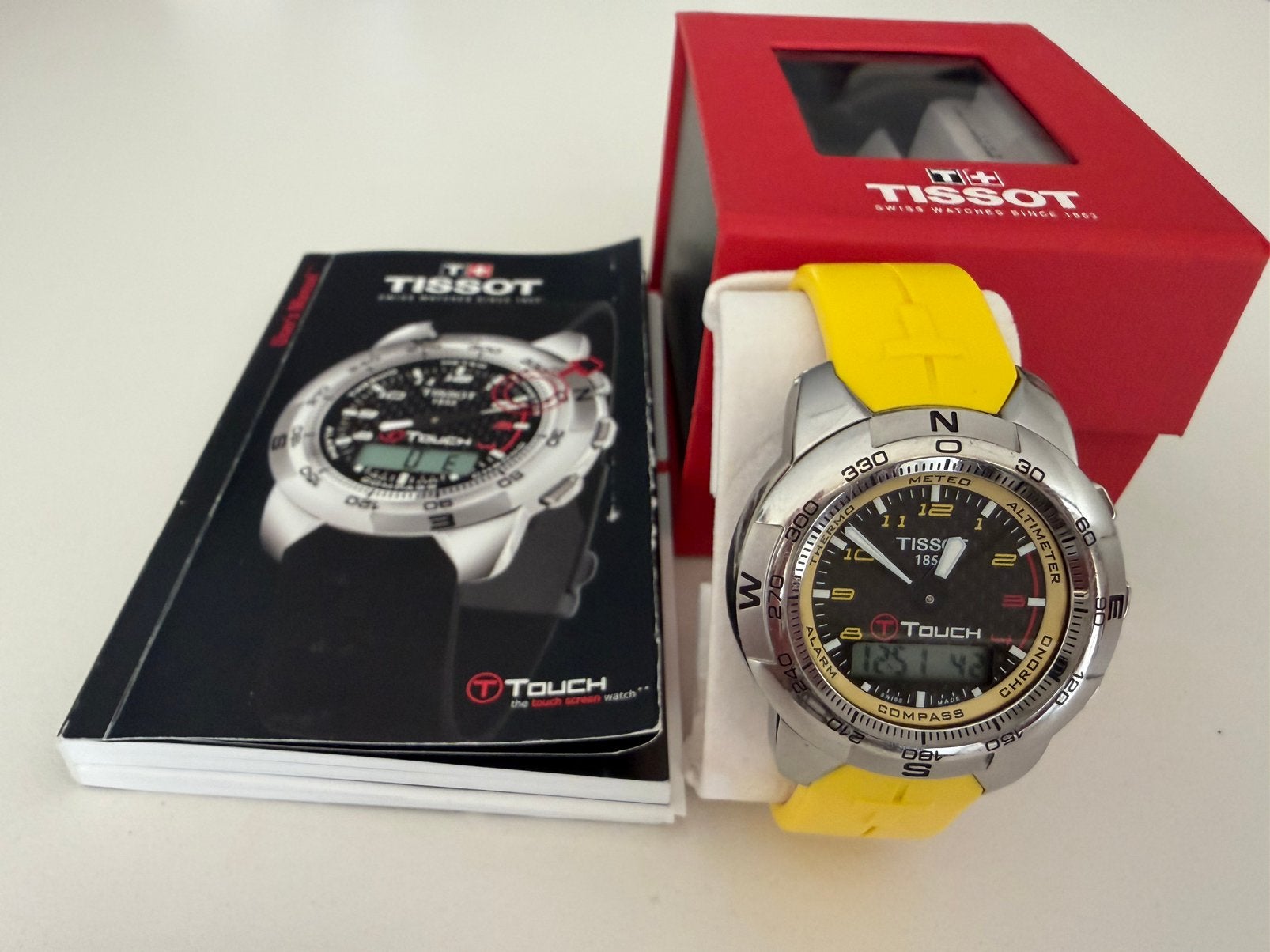 Vintage Tissot Touch NASCAR. Gelimiteerde uitgave., Overige merken, Overige materialen, Gebruikt, Polshorloge