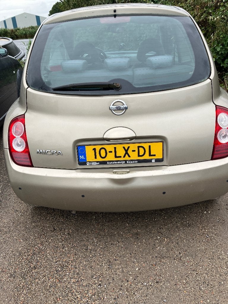 Nissan Micra 1.2 59KW 3DR 2003 Beige met nieuwe keuring, Voorwielaandrijving, Stof, 31 €/maand, 4 cilinders