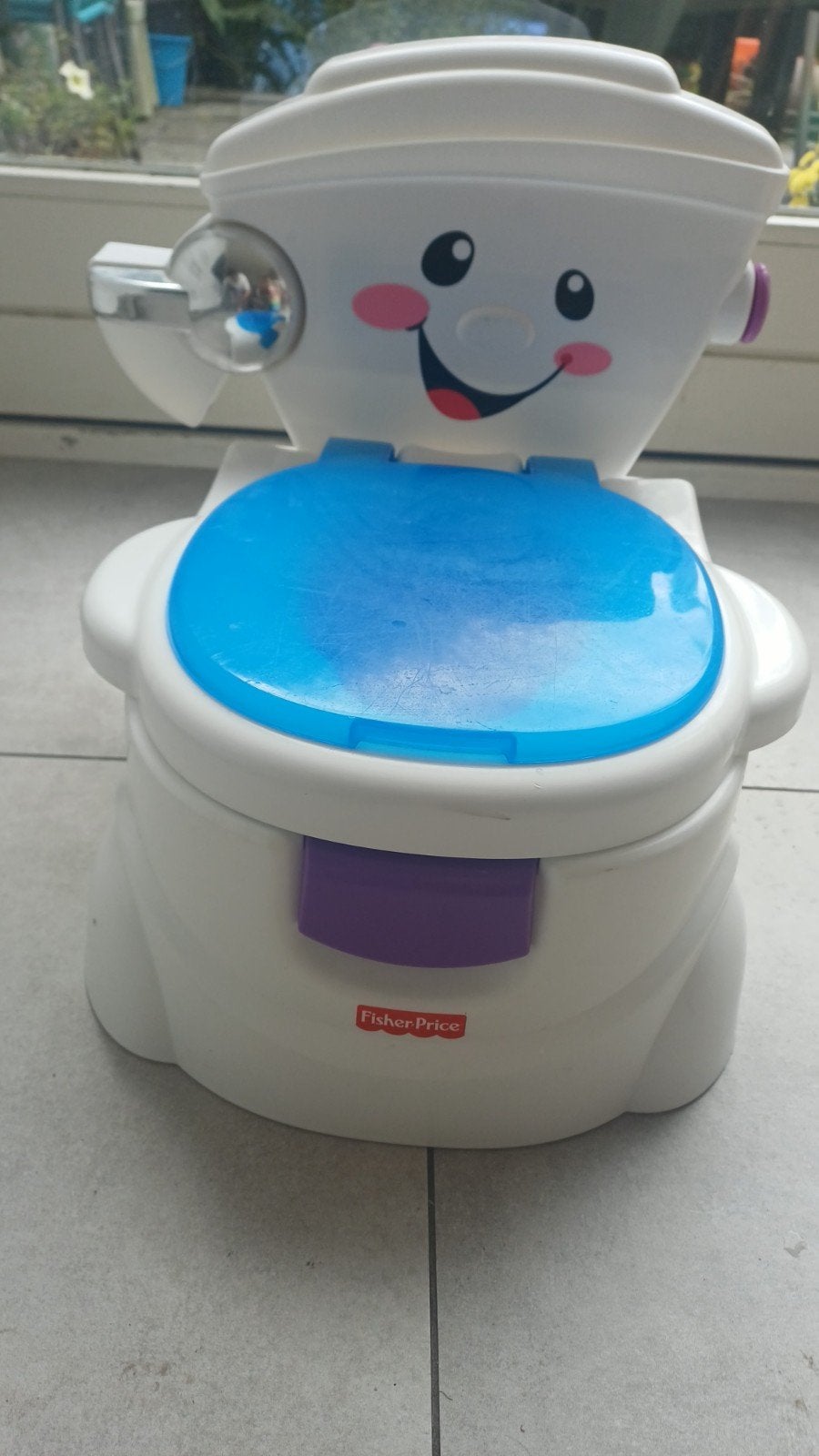 Fisher-Price Potje met geluid - Gebruikt, batterij vervangen, Ophalen of Verzenden, Gebruikt, Overige typen, Met geluid