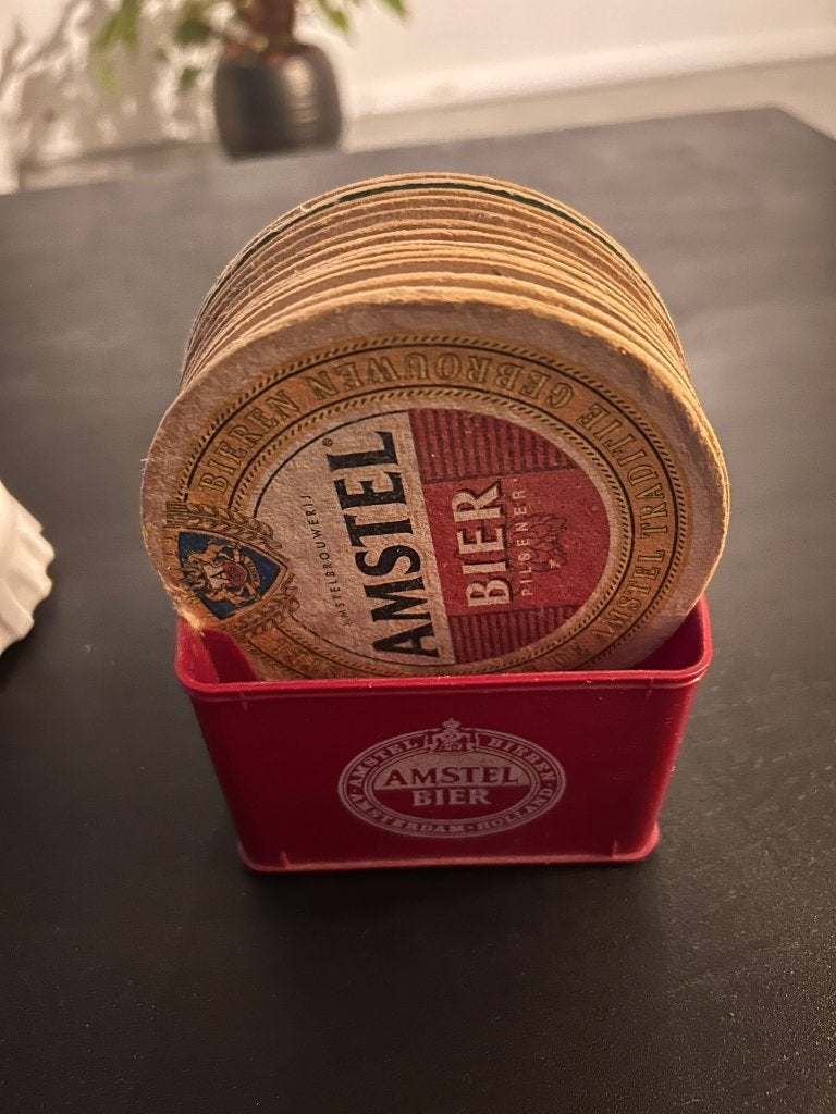 Bierviltjes Amstel, Ophalen of Verzenden, Zo goed als nieuw, Viltje(s), Amstel