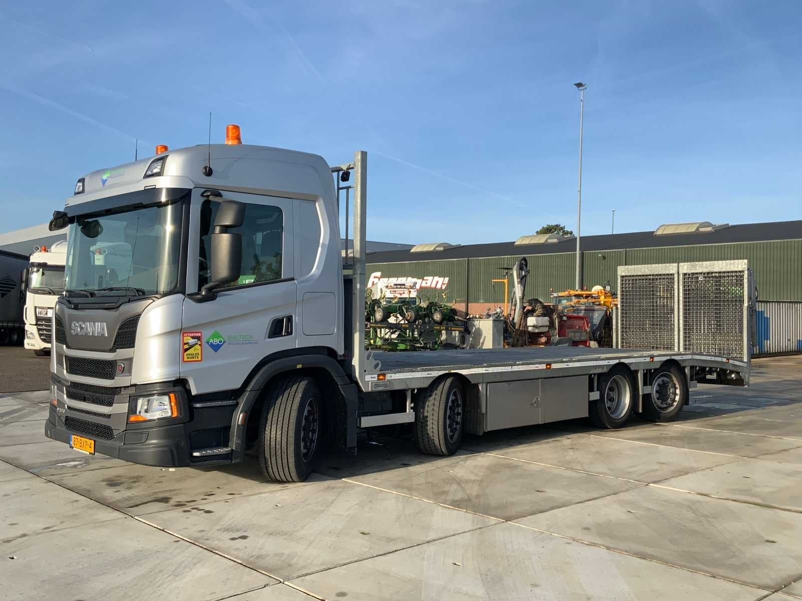 2024 Scania P370 Veldhuizen Oprijscania 37-85 8x2 Vrachtwage, Euro 6, Scania, Overige brandstoffen, Wit