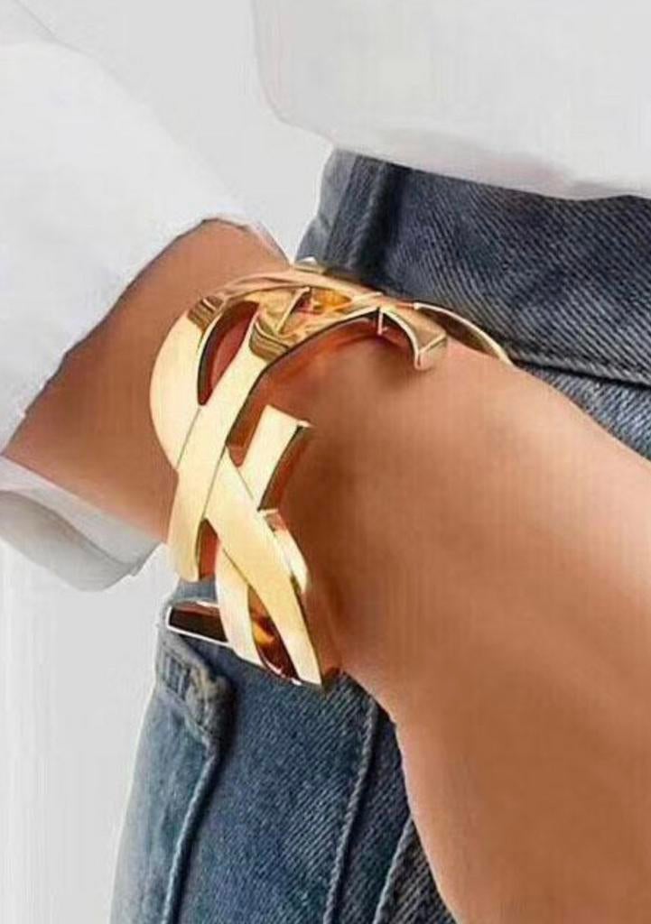 Splinternieuwe YSL,CCbangles gold color & silver color, Nieuw, Ophalen of Verzenden, Goud, Met strass