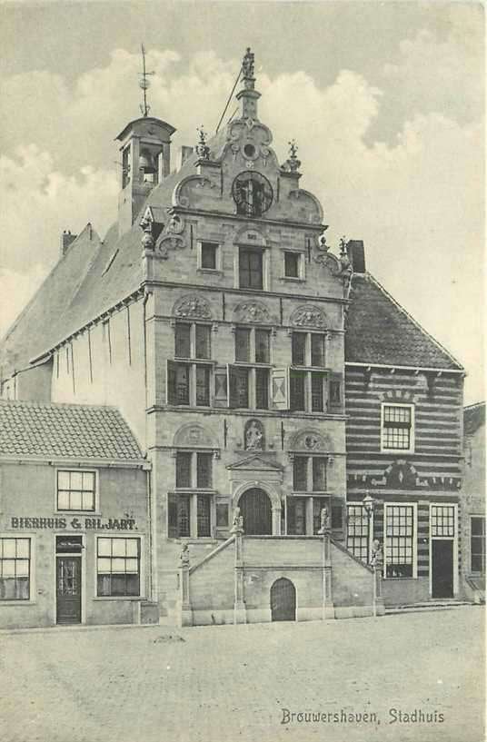 380-847-029 Brouwershaven Stadhuis, Verzenden, Voor 1920, Zeeland