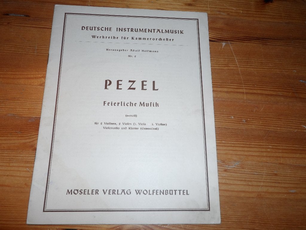 Johan pezel / hofmann - feierliche musik, Gebruikt, Klassiek, Ophalen of Verzenden, Artiest of Componist