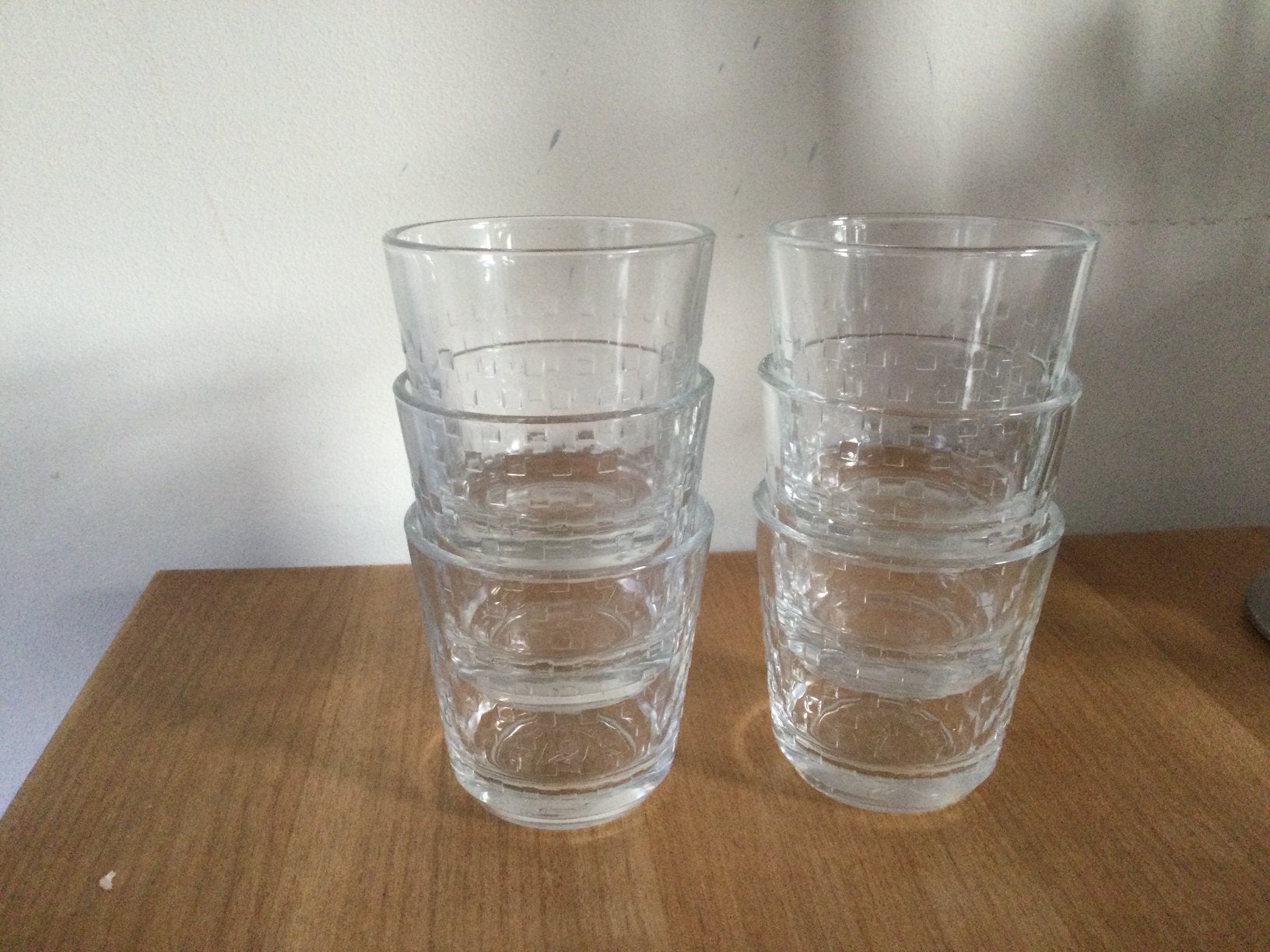 6 Nespresso waterglaasjes - amuse glaasjes - amuseglaasjes, Glas of Glazen, Nieuw, Ophalen of Verzenden, Glas