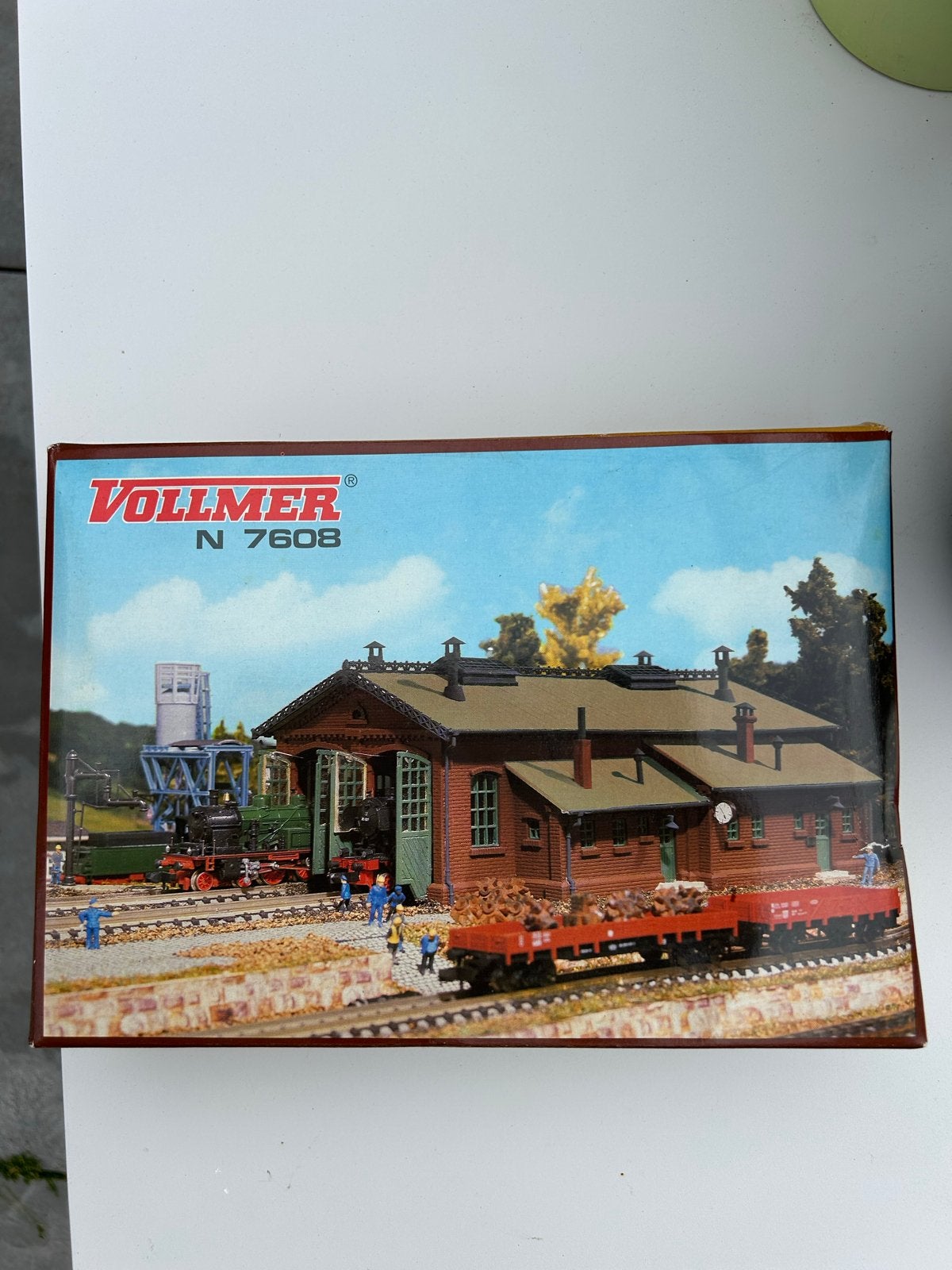 Vollmer N 7608 Lokschuppen 2-sporig - Ongeopend schaal N 1:1, Ophalen of Verzenden, Nieuw, Brug, Tunnel of Gebouw, Overige merken