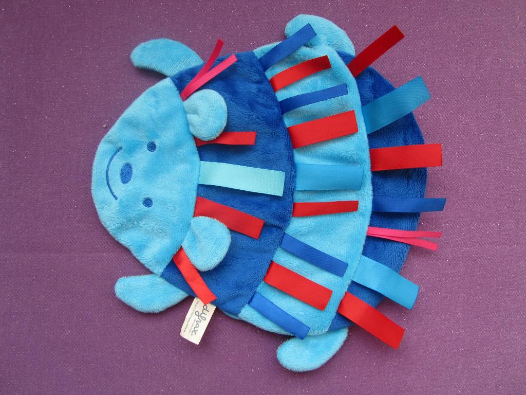 DIFRAX Knuffeldoekje LABELDOEKJE EGEL. BLAUW **Nieuw**, Overige typen, Blauw, Nieuw, Ophalen of Verzenden