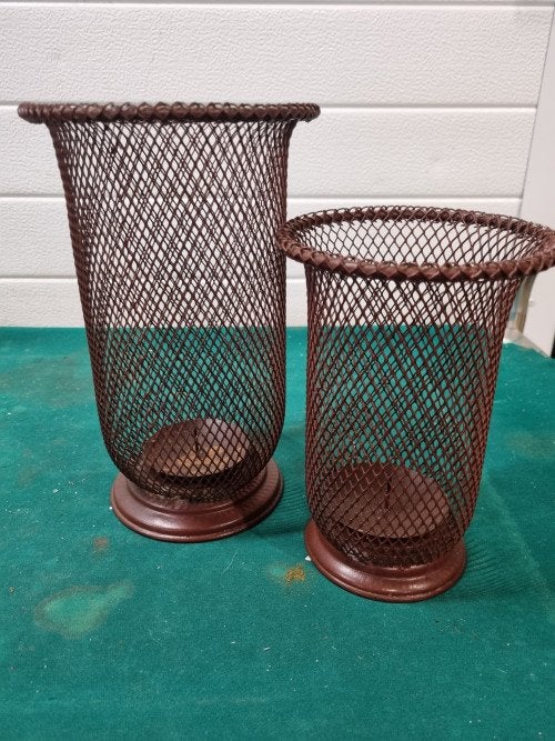 kandelaars gaas bruin twee stuks, Ophalen of Verzenden, 'T Olde Gre-j, Info@toldegrej.nl, Endepoelstraat 20f Didam