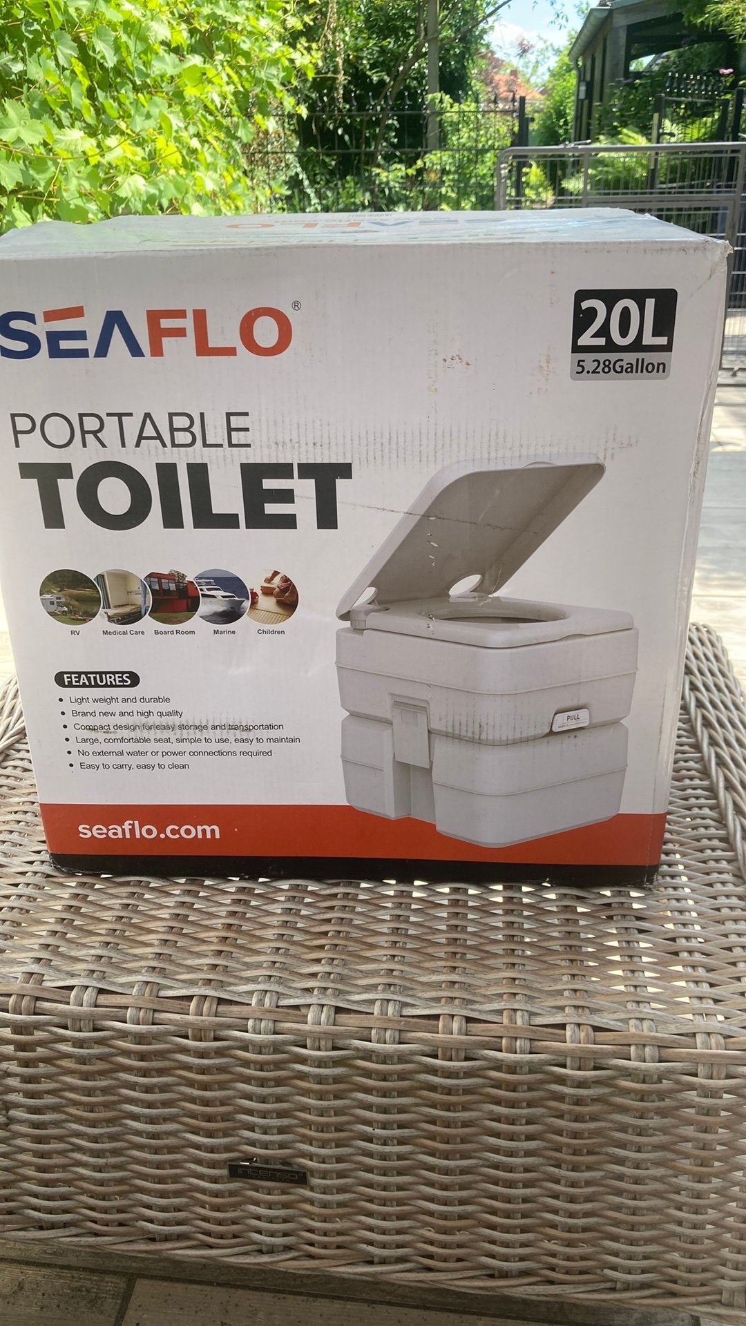 Draagbaar toilet, Ophalen, Nieuw, Toilet