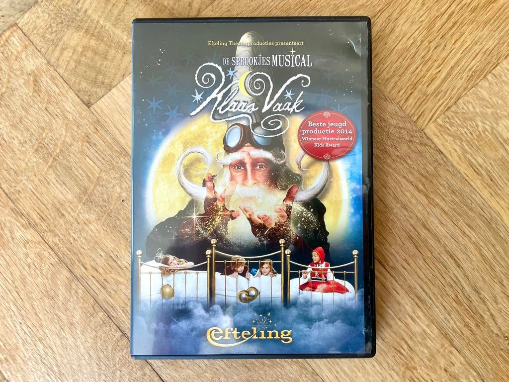 Efteling: Klaas Vaak - Sprookjes Musical op DVD (krasvrij), Alle leeftijden, Ophalen of Verzenden, Zo goed als nieuw, Muziek en Concerten