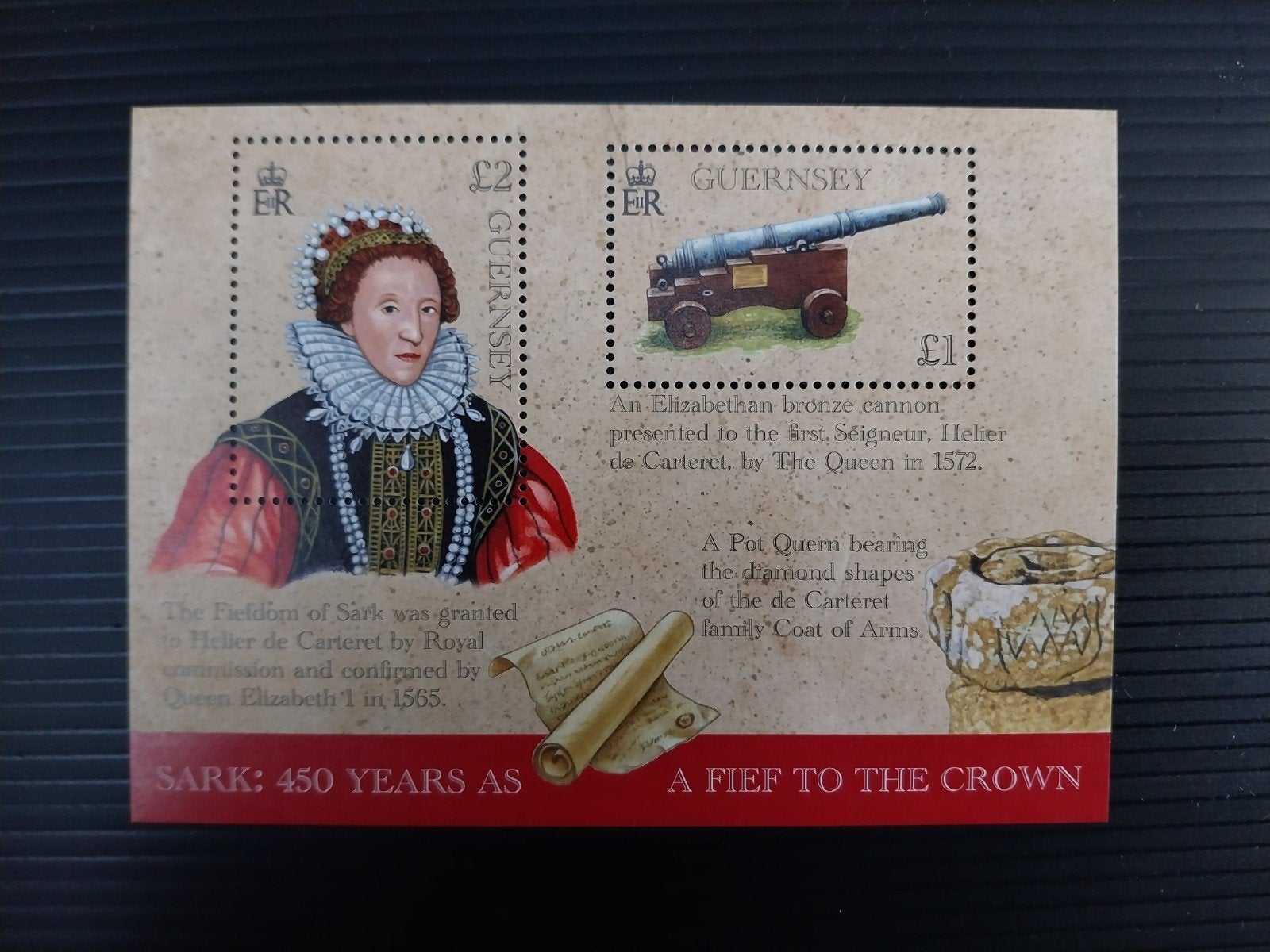 Guernsey blok 75 450j koningshuis 2015 postfris mi 9 eu, Verzenden, Dier of Natuur