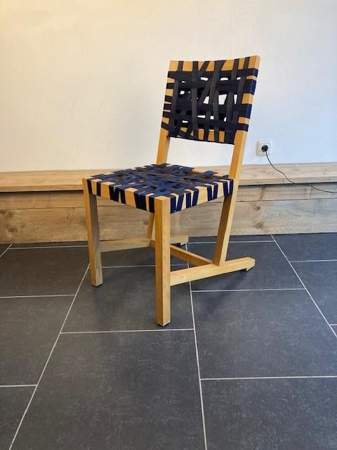6 Gispen Berlage stoelen , donkerblauw, Huis en Inrichting, Stoelen, Hout, Blauw, Design, Ophalen of Verzenden