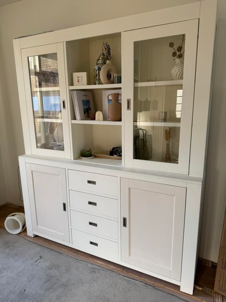 Buffetkast wit, Ophalen, Gebruikt, 100 tot 150 cm, Met lade(s)
