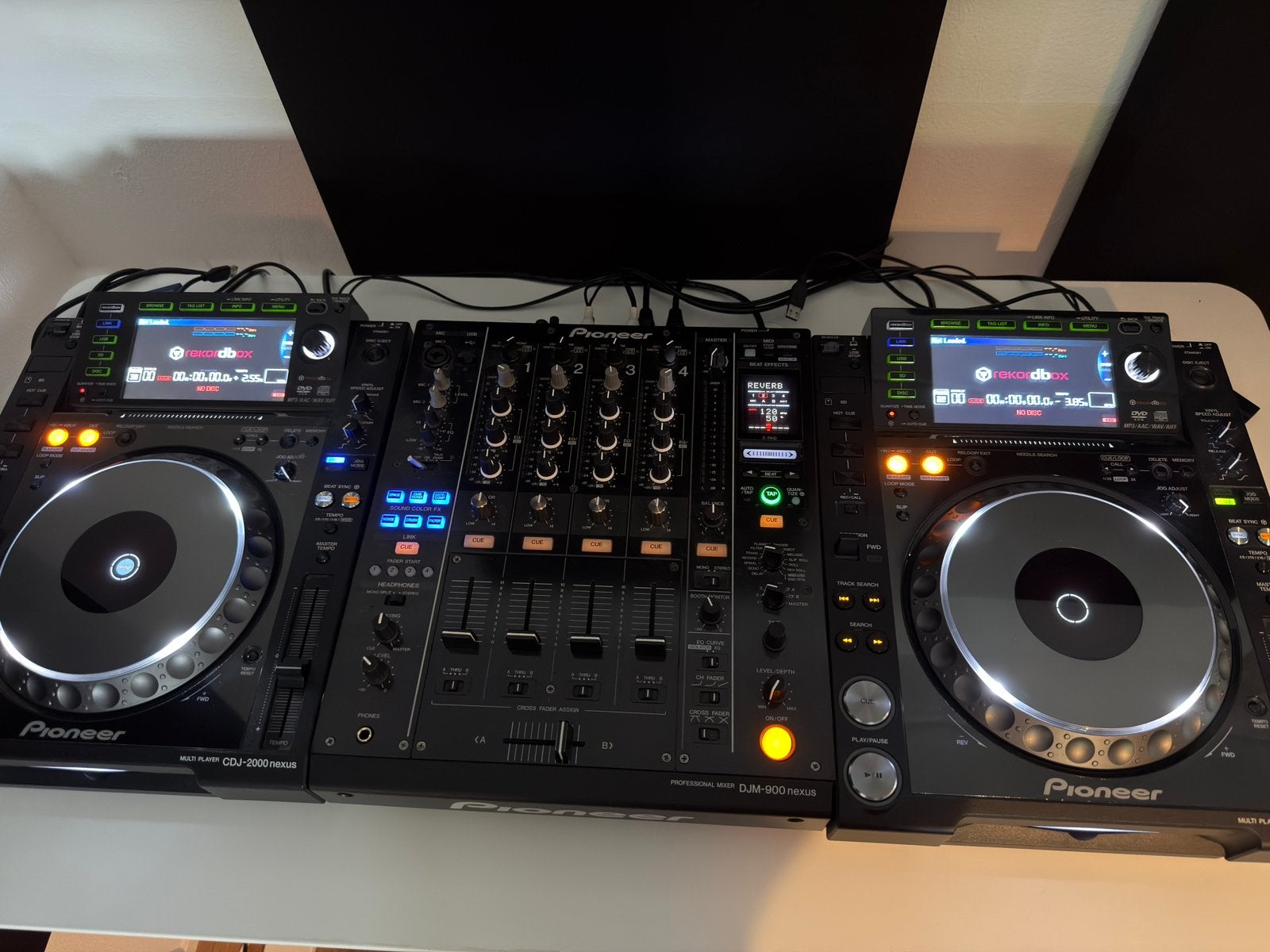 2x CDJ 2000nexus + DJM 900 Nexus, Ophalen, Zo goed als nieuw, Pioneer