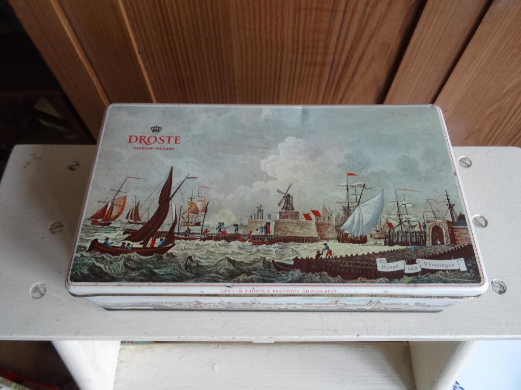 Oud blik Droste Cacao Haven van Vlissingen met molen, Ophalen, Gebruikt, Overige, Droste