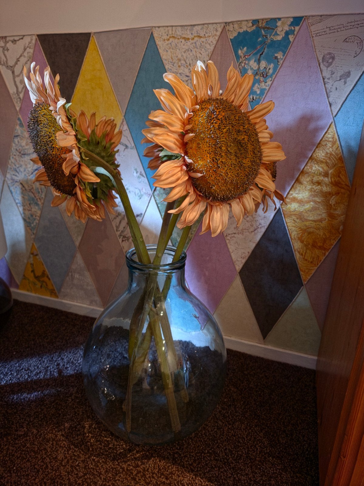 Grote kunstbloemen zonnebloemen 5 stuks merk PURE, Ophalen of Verzenden, Nieuw