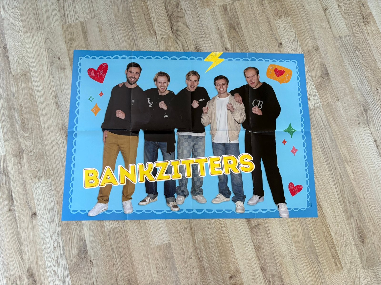 Bankzitters poster 85x60, Ophalen, Rechthoekig Liggend, Zo goed als nieuw, A1 t/m A3
