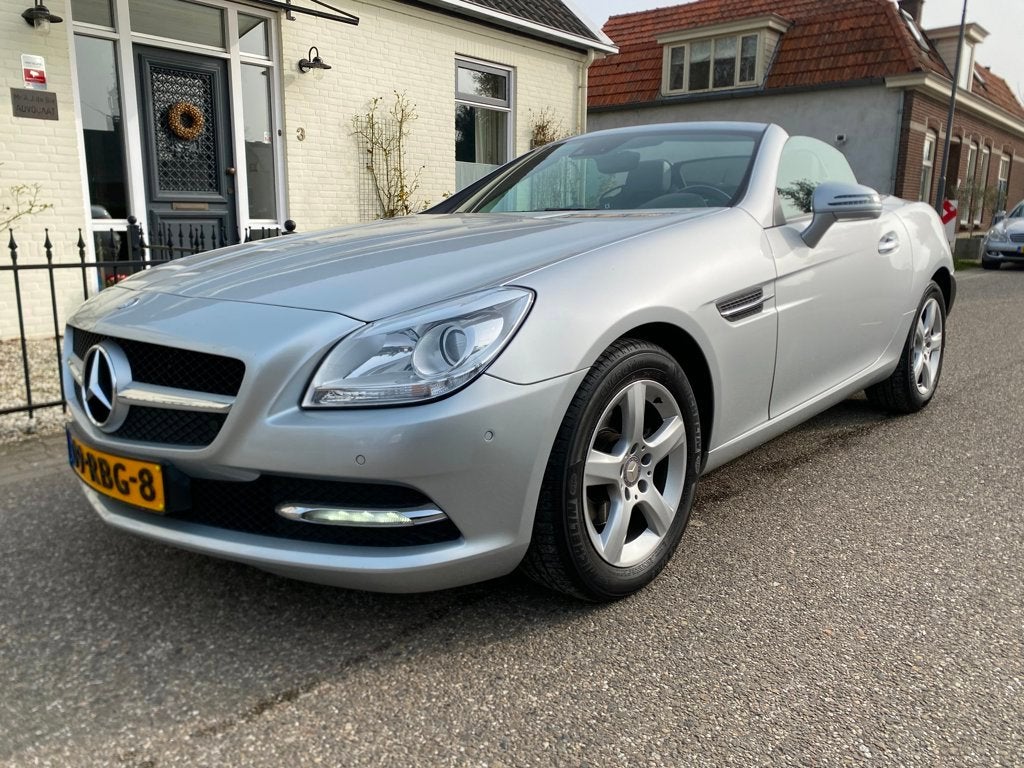 Mercedes-Benz SLK-klasse 200AutComand,Panoramadak,Airscarf,L, Auto's, Automaat, Euro 5, Gebruikt, 4 cilinders