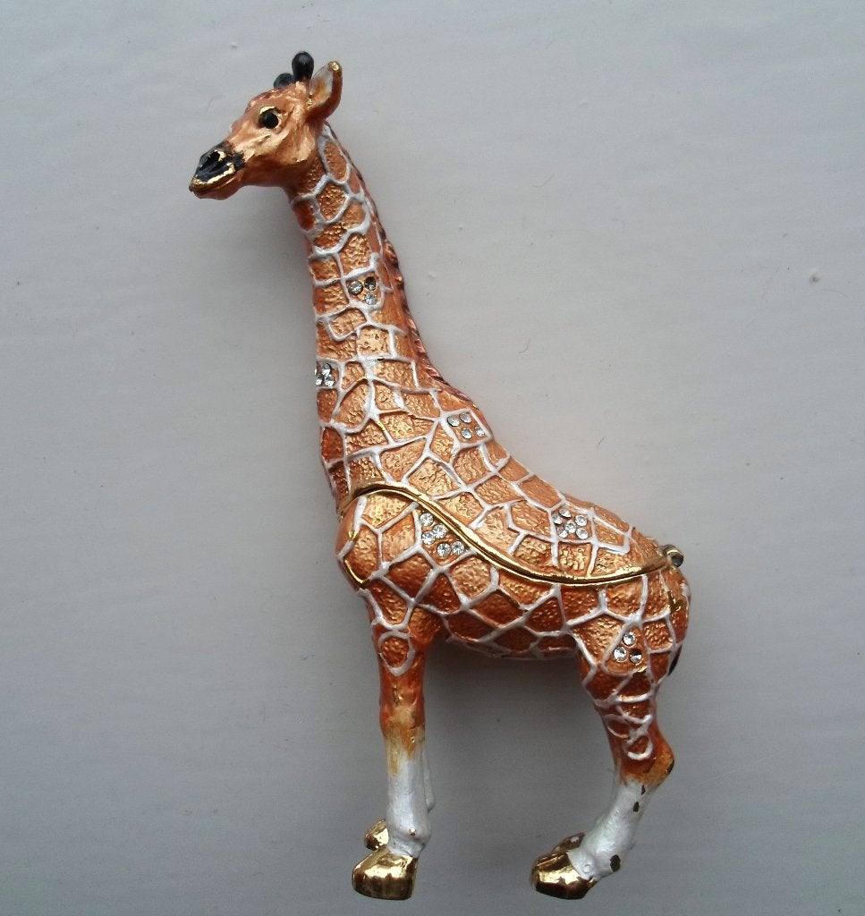 Sieradendoosje/snuisterij doosje/crème de parfum. Giraffe., Ophalen of Verzenden