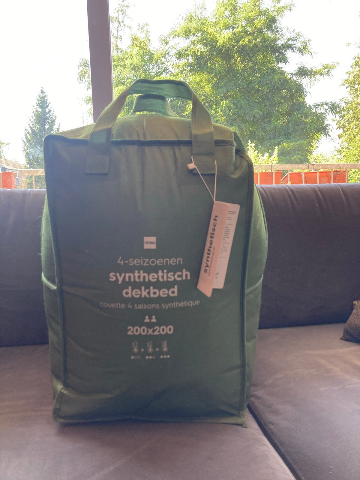 Hema 4-seizoenen synthetisch dekbed 200x200, Ophalen of Verzenden, Deken of Dekbed, HEMA, Polyester