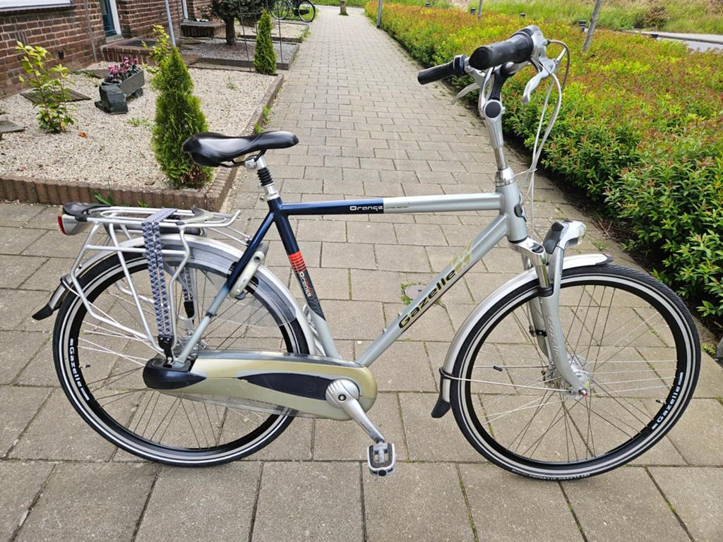 GAZALLE ORANGE LIMITED HERENFIETS, Fietsen en Brommers, Fietsen | Dames | Damesfietsen, Gebruikt, Gazelle, Versnellingen, 56 cm of meer