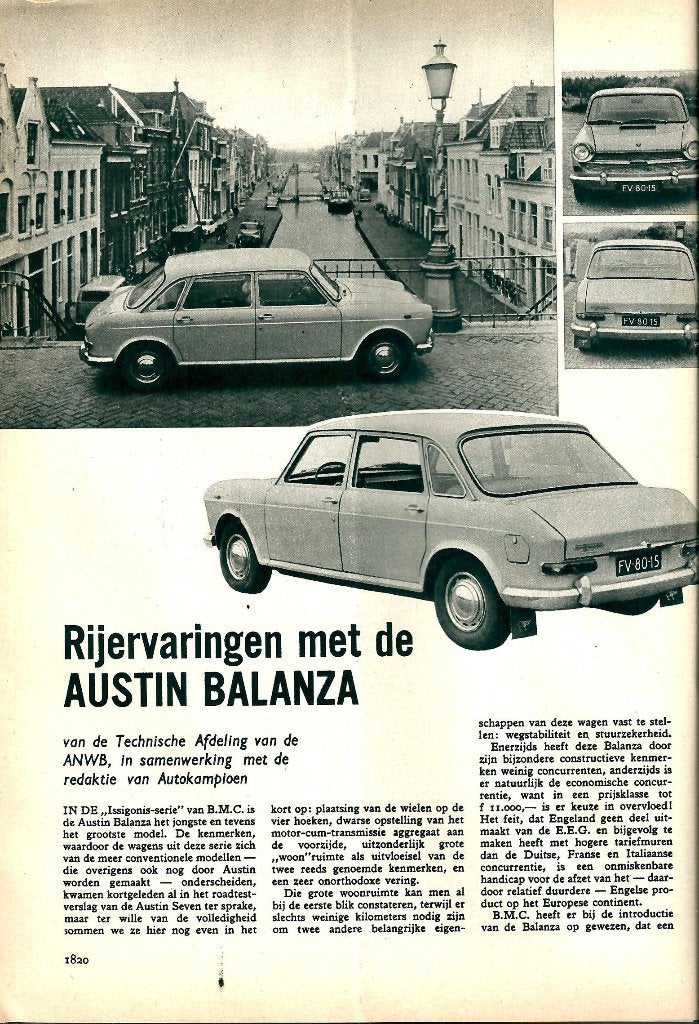 Autokampioen test Austin Balanza 1965, Ophalen of Verzenden, Gelezen, Overige merken