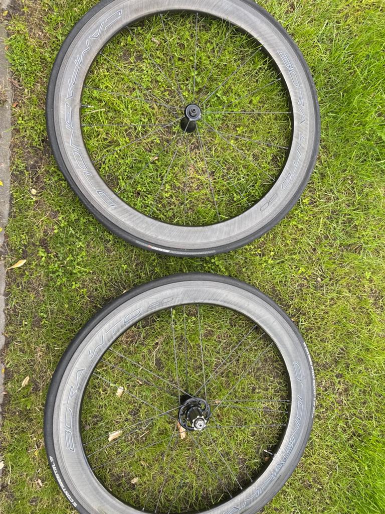 Campagnolo Bora WTO 60 Wielset - 2-Way Fit, Gebruikt, Racefiets, Carbon, Ophalen