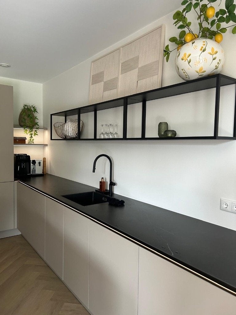 Metalen stellage voor keuken 270 cm lengte, Huis en Inrichting, Kasten | Stellingkasten, Ophalen, Zo goed als nieuw
