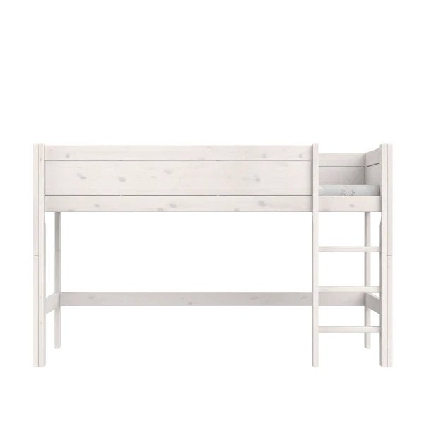 Stevige hoogslaper bed met lattenbodem van Lifetime, Ophalen, 85 tot 100 cm, Gebruikt, Hoogslaper of Stapelbed