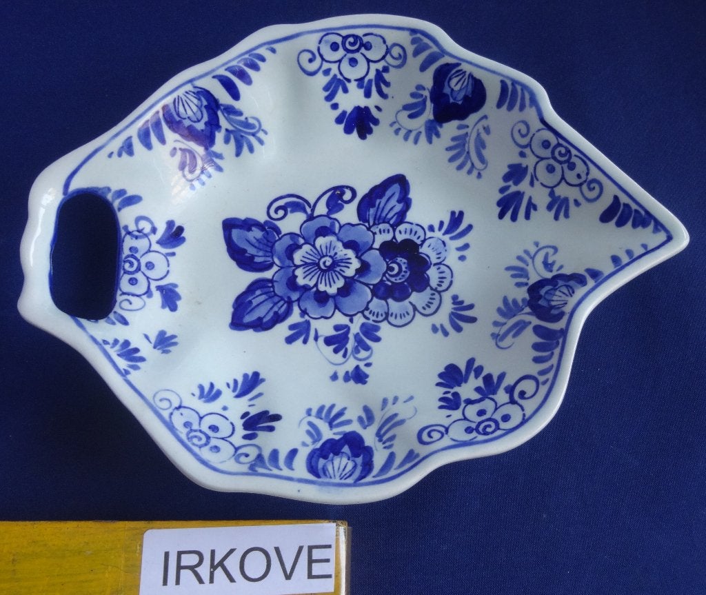 DELFT BLAUW BON BON SCHAALTJE * Bladvorm *, Verzenden